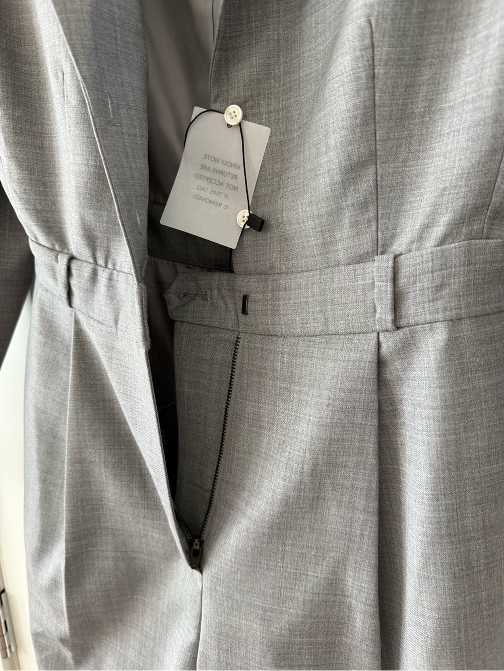 Helsa The Short Meeting Wool Jumpsuit - Picture 4 of 12